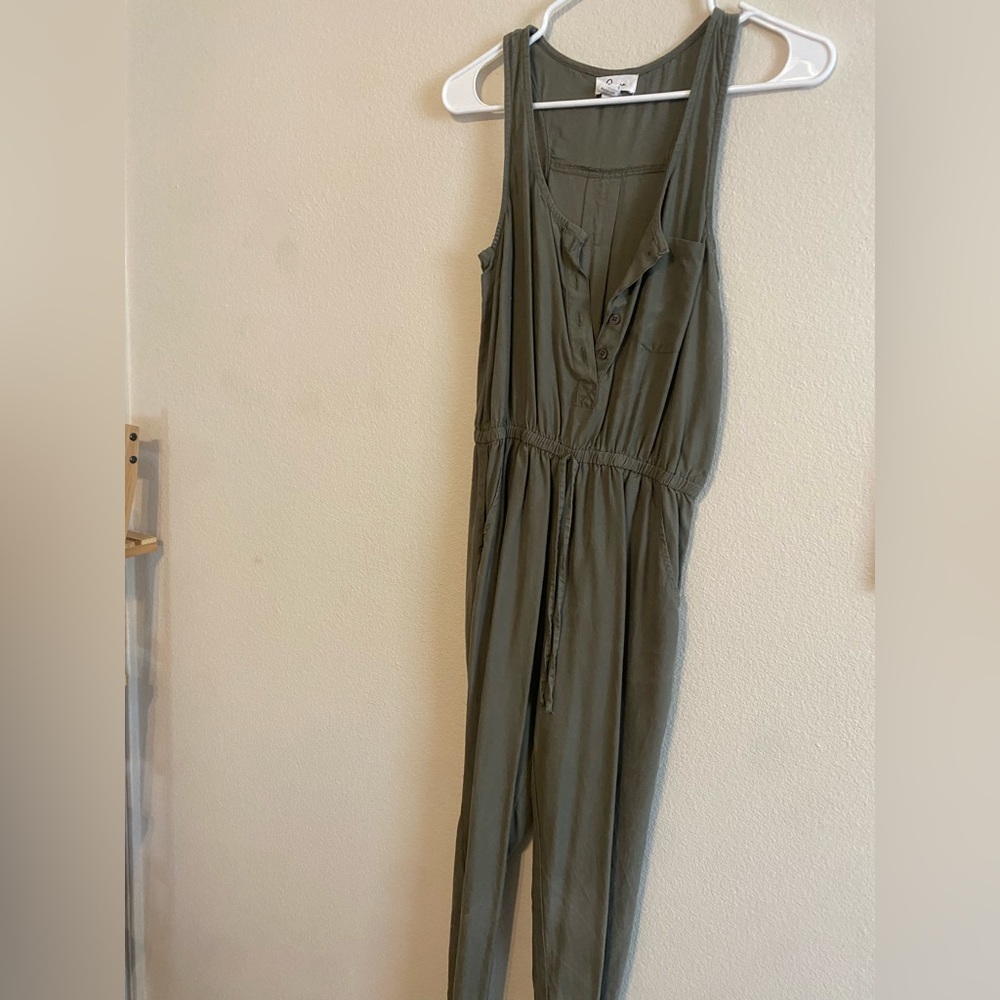 Green jumpsuit